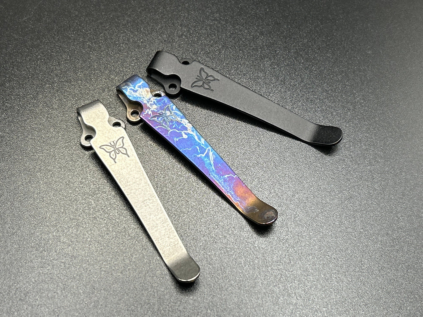 Titanium Deep Carry Pocket Clip fits all Benchmade