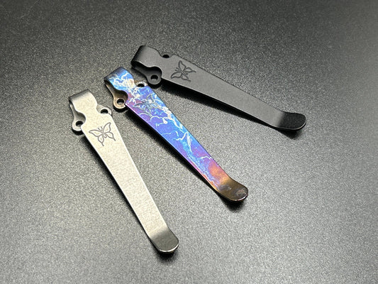 Titanium Deep Carry Pocket Clip fits all Benchmade