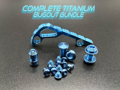 Blue titanium hardware bugout bundle with screws 