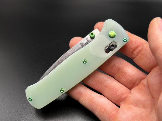 Benchmade Bugout 535 Jade G10 Scales (Ti hardware optional)